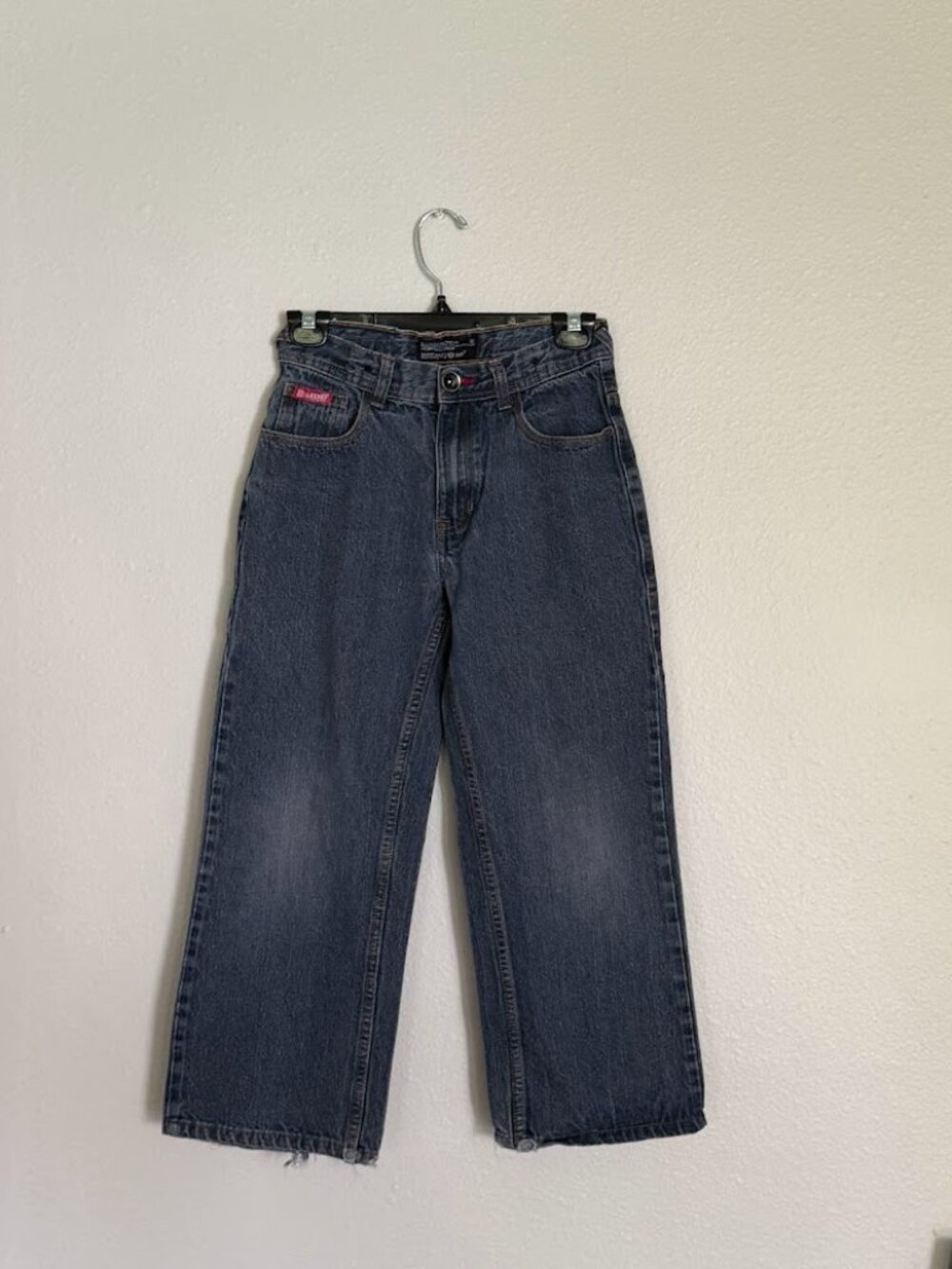 VTG Ecko Unltd Y2K Baggy Jeans Red Rhino Boys 12 Inseam 23 Blue Skate